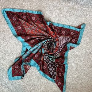 Colorful Satin Scarf